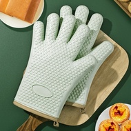 DAFEIKE Anti-scald Silicone Kitchen Gloves BBQ Oven Gloves Heat Resistant Household Thickened Baking