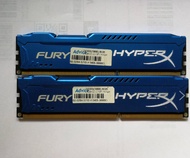 RAM KINGSTON HyperX FURY DDR3/ 4x2 8GB BUS 1600 ประกันตลอดอายุ SYNEX สภาพๆใหม่ๆ RAM PC คุณภาพสูง พร้อมใช้งานสินค้า ตามรูปปก