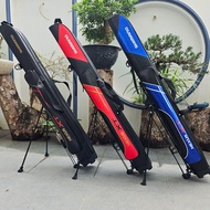 Bao đựng cần câu cá bao cần cứng dài 1m25 siêu đẹp siêu bền 2 ngăn chính 1 ngăn phụ có chân đỡ