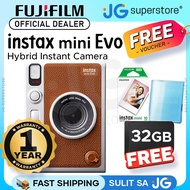 FUJIFILM Instax Mini Evo Hybrid Instant Film Camera with Built-In Mini Instant Film Direct Printer S
