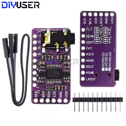 Interface I2S PCM5102A DAC Decoder GY-PCM5102 I2S Player Module For Raspberry Pi pHAT Format Board D