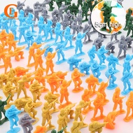 48pcs Diy 5Color 5cm Soldier Model Corps WW2 Army Figurines Accessories Sand Table Toy Children