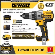 【Factory Direct Sale】DEWALT DCD996 20V 6.0Ah MAX XR Cordless Impact Drill 3 Bilis na Electric Screwdriver Electric Drill Power Tools