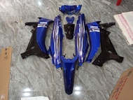 Dàn áo xe Sirius 50/110cc Xanh Đen - Nhựa ABS cao cấp Tặng Tem PVC 3 Lớp Y Mẫu