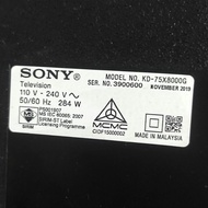 SONY KD-75X8000G MAIN BOARD POWER BOARD LVDS SPEAKER SONY KD 75X8000G sony kd-75x8000g sony kd 75x80