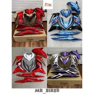 LC135 V8 Fi Coverset Magic Boy Siap Stripe MX King Butterfly Batik Coverset Vietnam Body Cover Set L
