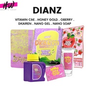 DIANZ VITAMIN C & E DIANZ HONEY GOLD DIANZ NANO GEL DIANZ NANO ULTRA LIGHTENING GEL NANO SOAP DIANZ 