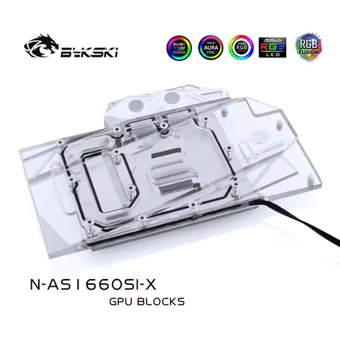 Bykski GPU Water Cooling Block for ASUS PH-GTX1660TI-O6G Phonix N-AS1660SI-X