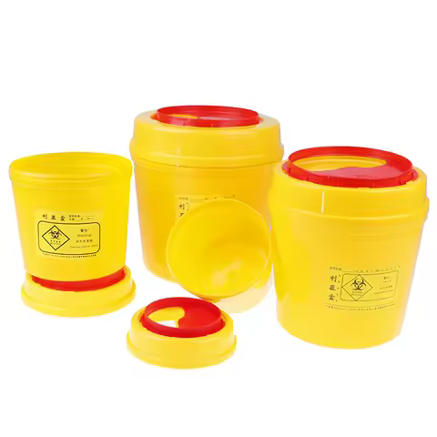 1 Pc Disposal Collect Box Needles Bin Biohazard Tattoo Piercing Needles Sharps Container Tattoo Arti