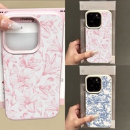 Vintage Pink Lily Blue Forest Phone Case For Realme Note 50 C53 C51 C63 C55 C83 C65 C21Y C25Y 15 14 
