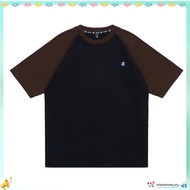 ZEKE A0038 Men's T-shirt Embroidered Logo Raglan Sleeve T-shirt Lelaki Lengan Pendek Baju