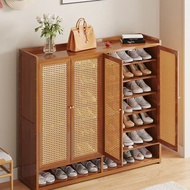 Cabinet Rack Multi-level Shoe Rattan Shoe Cabinet Outdoor Dustproof Integrated Cabinet
