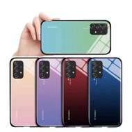 [Sent From Thailand] Case Samsung galaxy A53 5G Two-Tone Glass Shockproof Soft Edge Gradient New Pro