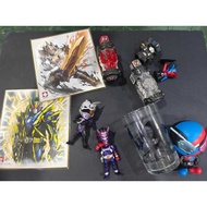 (Set) Ichiban Kuji Kamen Rider Hibiki & Chaser Deformed + Shikishi Art Free gift others in picture