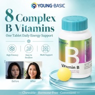 9YOING-BASIC Vitamin B Complex 290mg*100 tablets/bottle Multiple Vitamins B1 B2 B6 B12 100s , Heart,