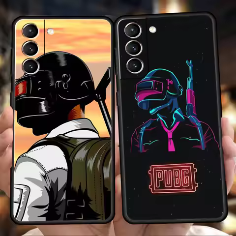 PUBG Game Case for Samsung Galaxy S24 S23 S22 S20 S21 FE Ultra S24 S23 S10 S10E S9 S8 Plus 5G Silico