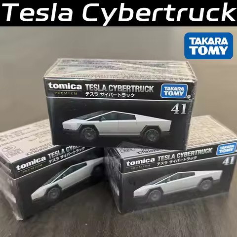 Genuine in Stock TAKARA TOMY TOMYTEC 1:64 PREMIUM 41 Tesla Cybertruck Alloy Motor Vehicle Diecast Mo