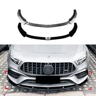 Mercedes-Benz A-Class W177 Front Bumper Lip Spoiler Modification Suitable for A45 A45S AMG 2019-2023