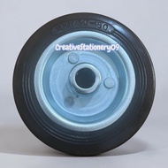 4" Black Rubber Wheels Trolley Wheel/s 4 Inch Trolley Rubber Wheel/s