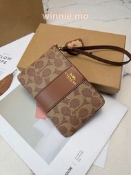 全新✨COACH wallet 手拿包 Coin wallet 零錢包🎁禮盒