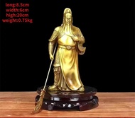 Copper Guan Gong Statue God of Wealth Statue Guan Yu Bronze Home Living Room Statue Sculptures
