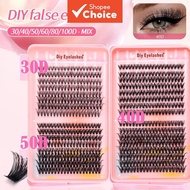 Eyelash Clusters Book 30D-100D Wispy Individual D-curly 8-16MM Natural Extension