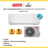 Acson 1HP/1.5HP/2HP/2.5HP Viento Inverter Air Conditioner  A3WMY10EF/A3WMY15EF/A3WMY20EF/A3WMY25EF