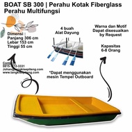 Perahu Sb 300 - Perahu Dayung Kotak Fiberglass, Perahu Fiber