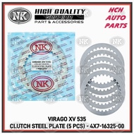 CLUTCH FRICTION PLATE + STEEL PLATE SET  - YAMAHA - VIRAGO XV 535 - 22U-16331-01 & 4X7-16325-00 (NK)