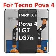 Suitable for Sound Transmission TECNO POVA4 Screen Assembly POVA2 POVA3 LE7 LF3 LG7n Display Screen