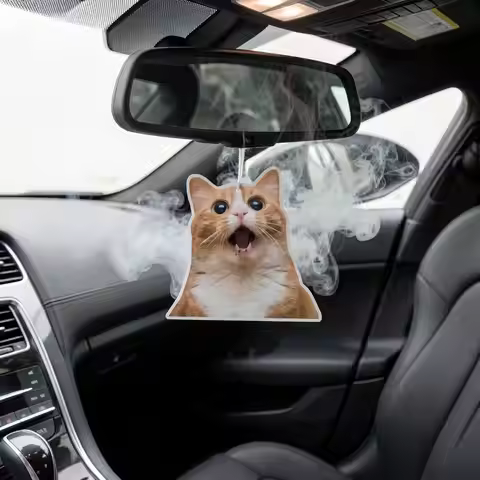 Customizable Car Freshener Paper Sticker Eco Safe Non Toxic Aromatherapy for Car and Office