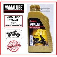 YAMALUBE MOTORCYCLE ENGINE OIL 20W-40 20W40 HIGH PERFORMANCE (0.8 L) / MINYAK HITAM YAMALUBE