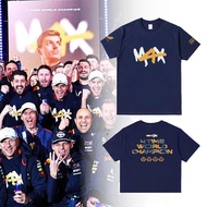 2025 Summer Men'S F1 Racing Shirt Red Bull Honda Team WDC Verstappen Max Verstappen World 4 Champion