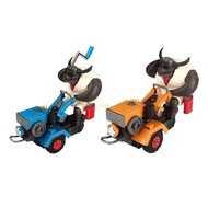 youn Rotating Tractor Toy Interactive Tractor Toy Light Sound Toy Kid Tractor Toy