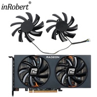 *85mm T129215BU RX 5700 5500 XT Graphics Cards Fan ​For Powercolor Fighter AMD RX 6700XT 6600XT 6600