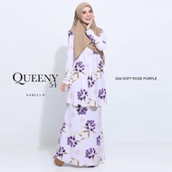 SABELLA READY STOK Baju Kurung Queeny Soft Rose Purple