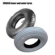 Grey, black outer tyre CST 200x50 8inch  tube for KUGOO S2 front wheel/Speedtrott ST14 12/Inmotion L