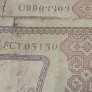 Uang kuno 500 pekerja Nomor seri cantik
