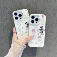 Cute Cartoon Mickey Minnie case iPhone xs max xr 11 12 pro 13 14plus 15 pro max iPhone 7 8 se 13 pro max 12 13 mini casing