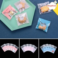 DAPHNE 95 pcs Cartoon Candy Bag OPP Bags Cute Cat Plastic Cookie Pocket Wedding Favors Party Supplies High Quality Gift Packages Self-Adhesive  ELEGANT