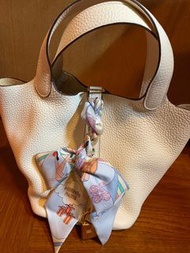 Hermes Picotin 18 nata 金扣 連twilly