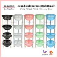 ECOWARE Round Multipurpose Rack Small / Rak Barang Serbaguna Kecil (2/3/4 Tier)/Kitchen Rack/Rak Baw