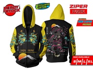 JAKET ZIPPER RACING PRO X YAKUZA DRAGON limited edition exclusive YELLOW