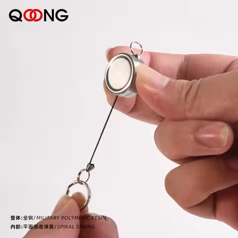 Resilience Kevlar Fibre Rope Elastic Keychains keyring Sporty Retractable Alarm Keychain Anti-lost t