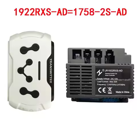 JR1922RXS-AD Ride On Receiver and Remote Control Kit.Kids Electric Car Controller,Power Wheels Recei