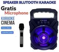 Terlaris Speaker Bluetooth Karaoke Portable Extra Bass Gratis Mic Super Bass Salon Music Mini Box Full Bass Radio FM