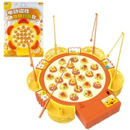 Electric Magnetic Rotating Fishing Tray678-40Music Early Education Parent-Child Interactive Desktop 