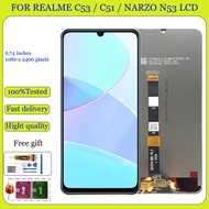6.74 for OPPO Realme C51 C53 C55 c36 note50 c60 LCD Display Touch Screen Replacement