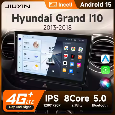 Car Radio For Hyundai Grand i10 i 10 2013 2014 2015 2016 2017 2018 Android 15 Carplay 9" Auto Multim
