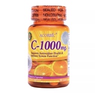 ( แท้ ) ACORBIC VITAMIN C-1000 mg. วิตามินซี ขนาด 30 เม็ด ดูแลสุขภาพให้แข็งแรง เผยผิวกระจ่างใส กระตุ้นการผลัดเซลล์ผิว มีสารต้านอนุมูลอิสระ